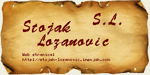 Stojak Lozanović vizit kartica